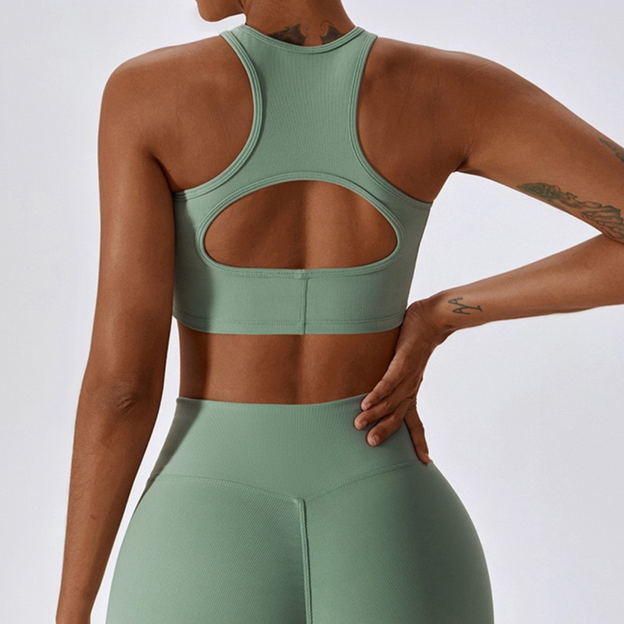 Strong Support Premium Crop Top - Green