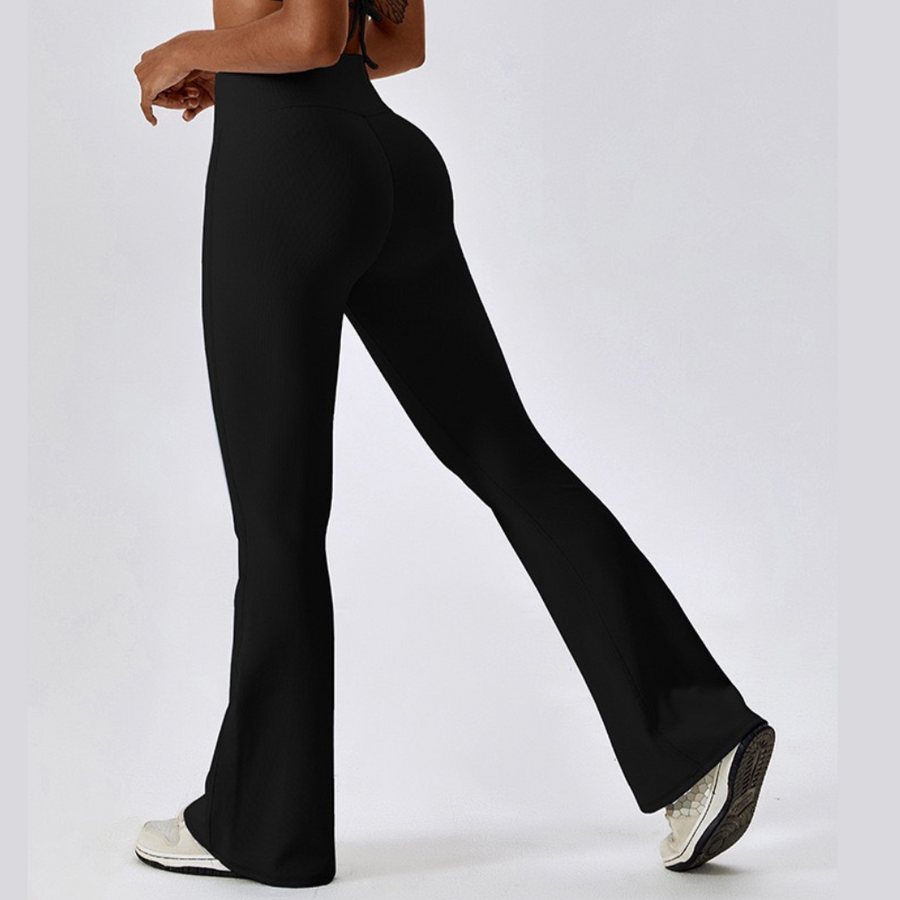 Σετ κολάν Strong Support Premium Flared - Μαύρο 