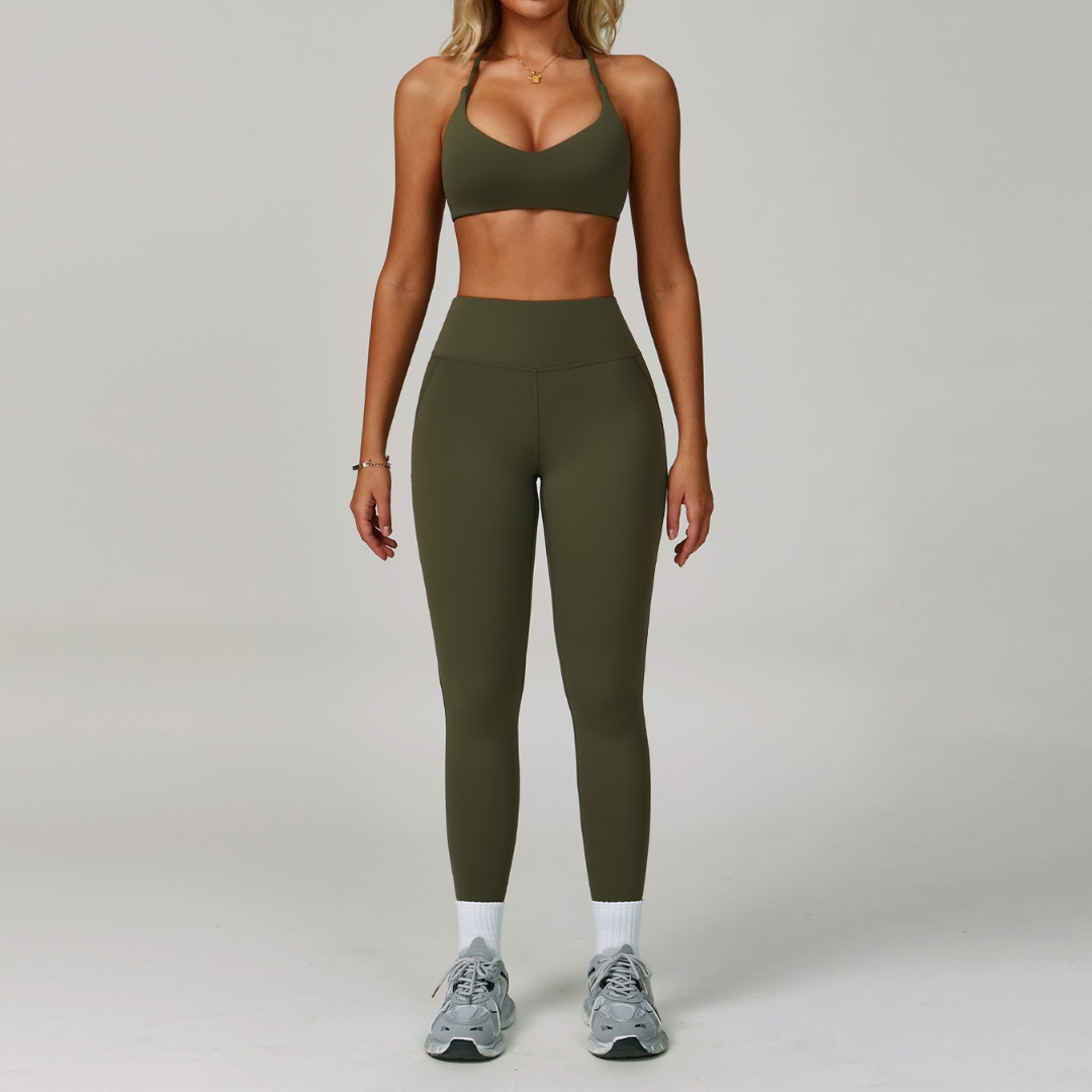 Koralina Ultra Soft Legging Set - Olive