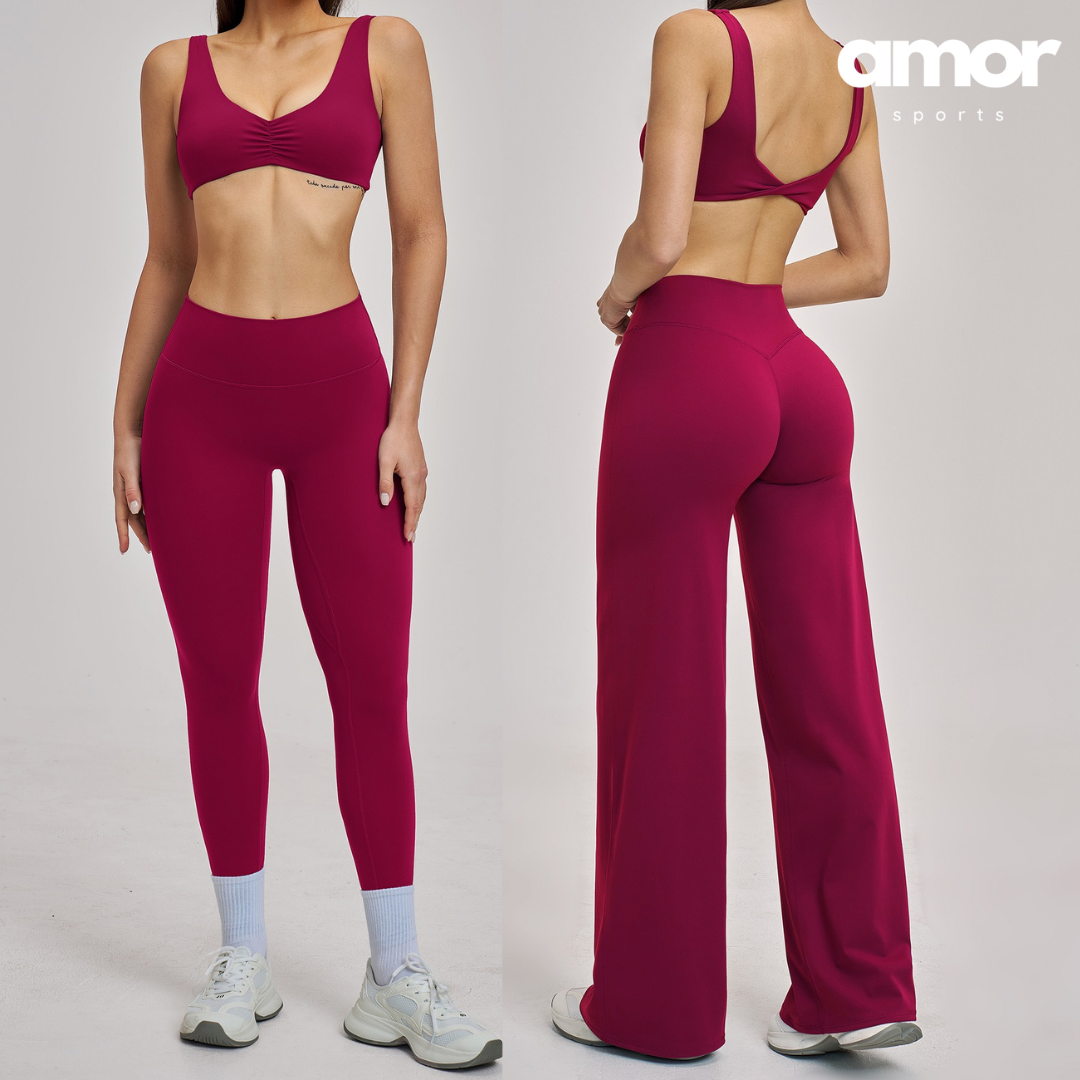 MARGO Sculpting Stylish Legging Set - Rose Bud