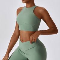 Strong Support Premium Crop Top - Green