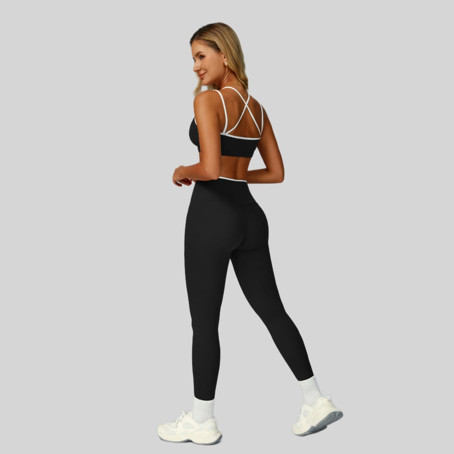 ALIN Stylish Classic Legging Set - Black