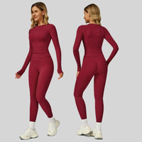 NEINEI Autumn Legging Set - Cherry