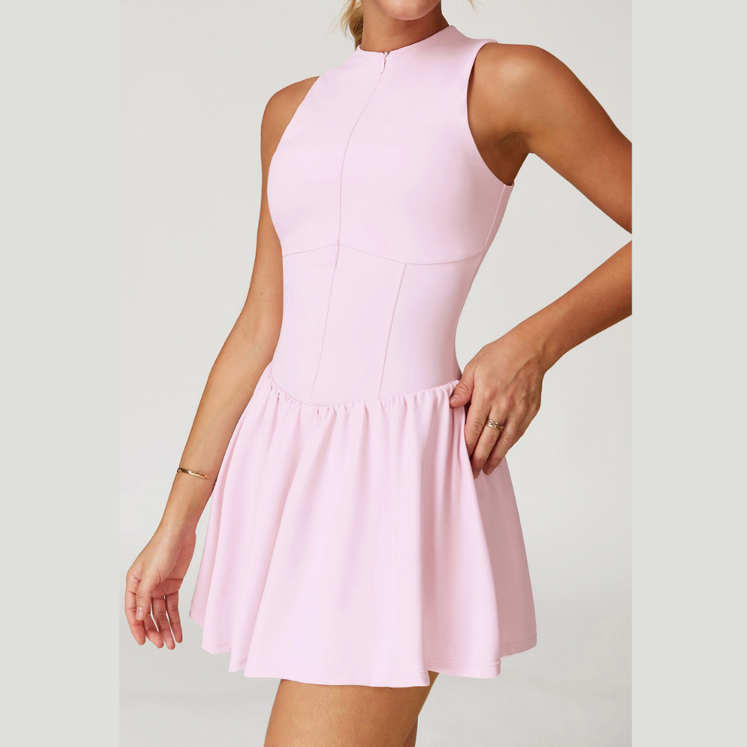 Celin Premium Tennis Dress - Pink