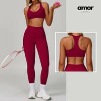 TINA Timeless Elegance Legging Set - Burgundy