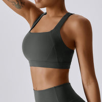 X-Back Line Skinny Legging Set - Coal Grey