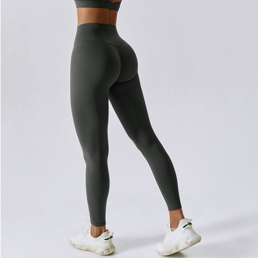 X-Back Line Skinny Legging Set - Coal Grey