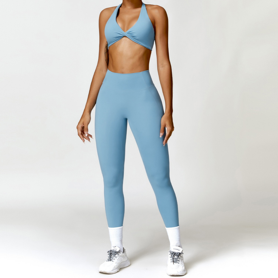 ANNE Sexy Comfy Legging Set - Blue