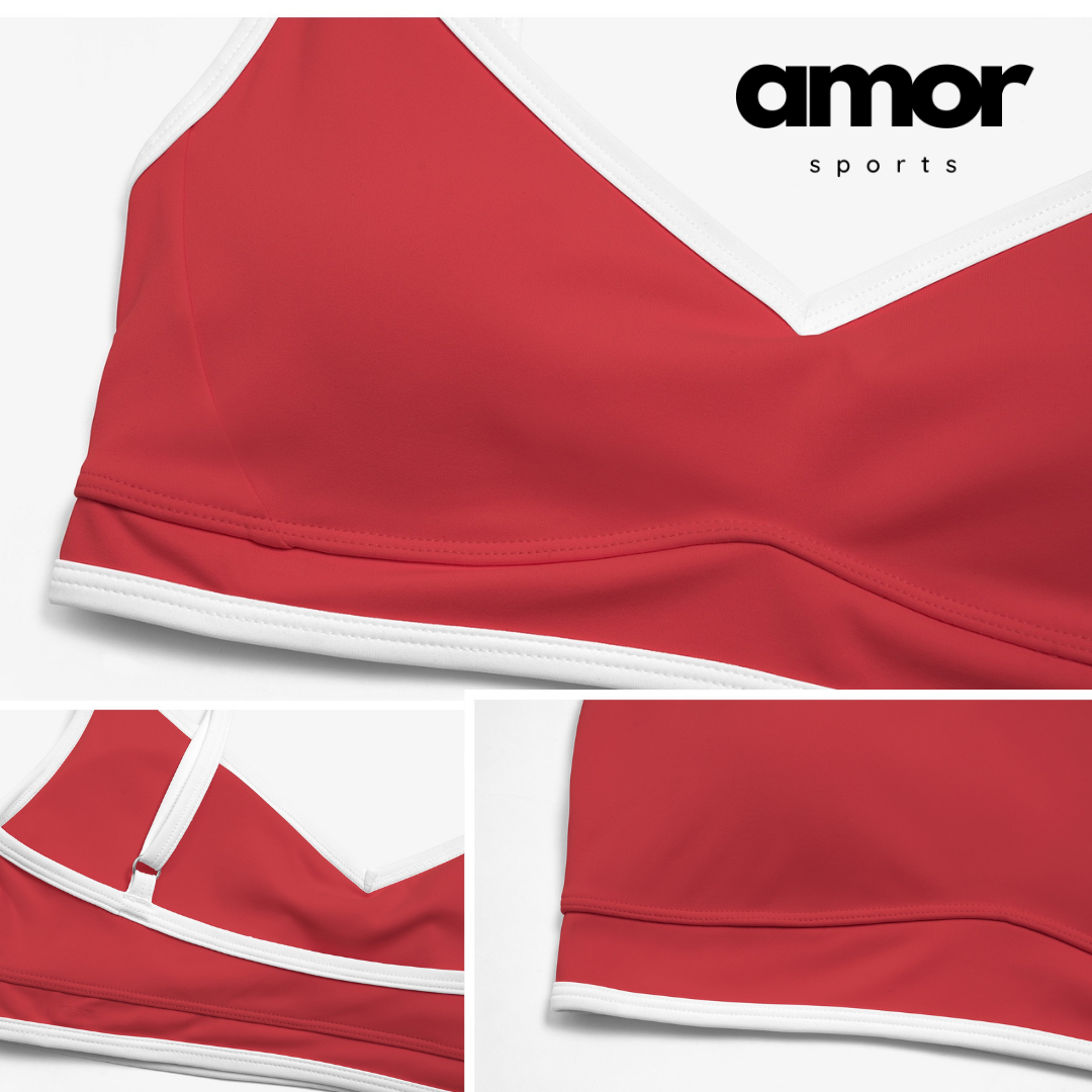 SANDRA Stylish Elegance Short Set - Red