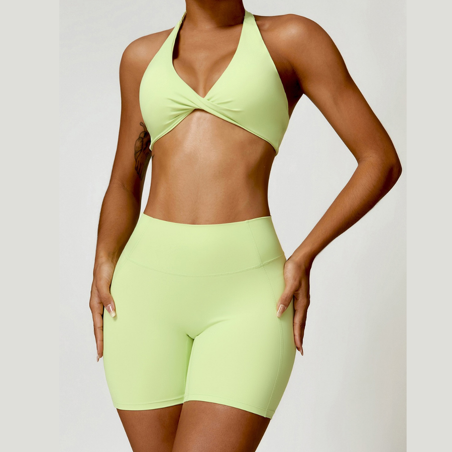 ANNE Summer Sexy Style Short Set - Green