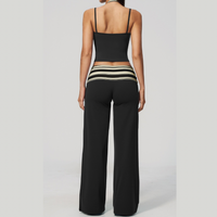 Evi Elegant Stylish Legging Set - Black