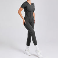 ANNA Scrunch Sexy Jumpsuit - Dark Grey