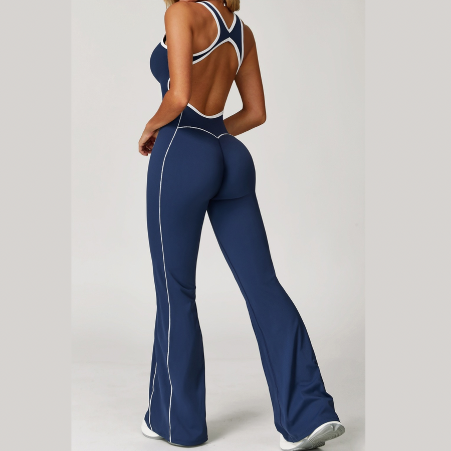CLARA Premium Chic Jumpsuit - Navy