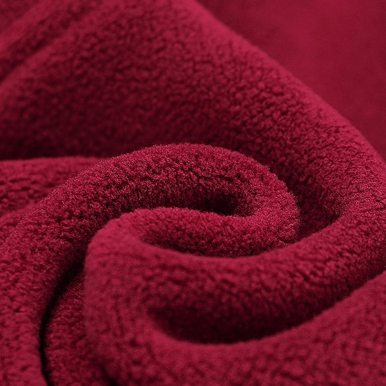 Cozy Winter Fleece Lined Vest Top - Cherry