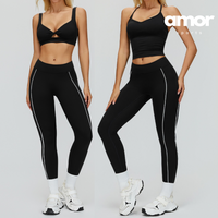 SARA Premium Stylish Activewear Set - Black