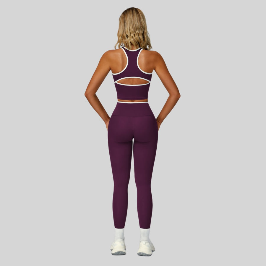 ALIN Stylish Classic Legging Set - Purple