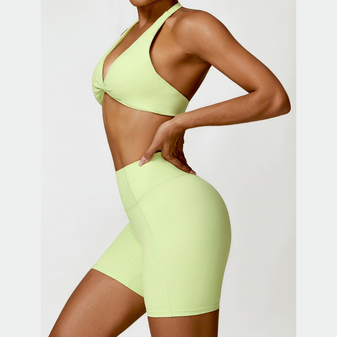 ANNE Summer Sexy Style Short Set - Green