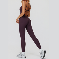 Butterfly-Back Premium Jumpsuit - Purple