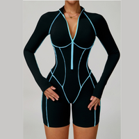 Electric Sexy Romper - Black Blue