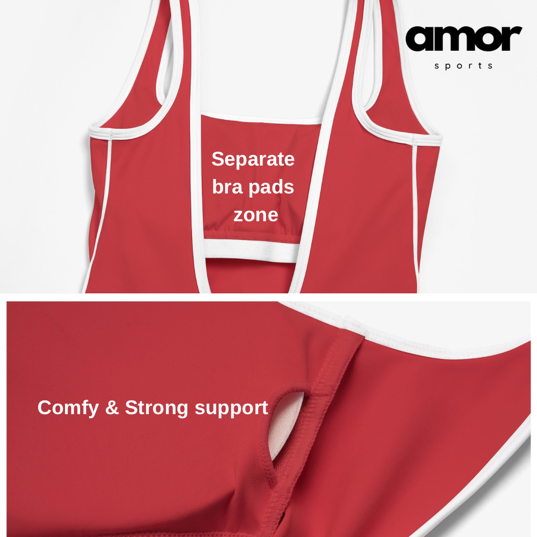 Celin Stylish Back Deep-V Jumpsuit - Hot Coral