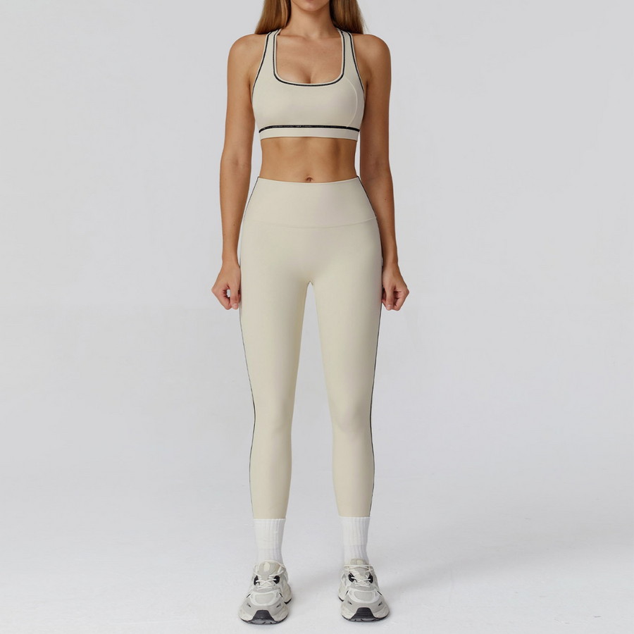 Bold Simplicity Legging Set - Beige