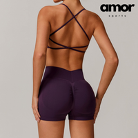 Sino Seamless Stylish Short Set - Purple