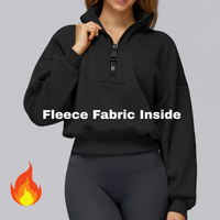 Classic Stylish Big Zip Winter Jumper - Black