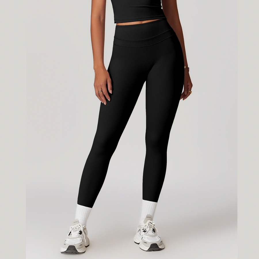 STELLA Double Layer Stylish Legging - Black