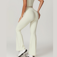 Sustainable Stylish Flared Legging - Cream White