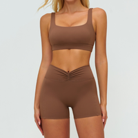 Sculpt Fit V-shape Short Set - Brown