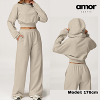 Daisy Winter Flared Lounge Set - Beige