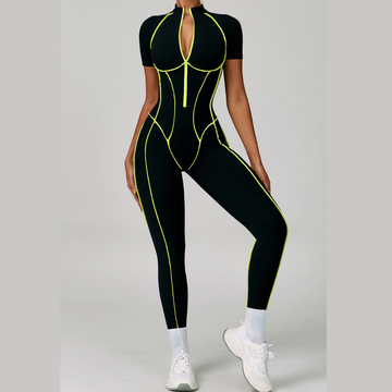 ENA Premium Jumpsuit- Black Yellow