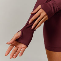 Sino Seamless 3pcs Short Set - Burgundy