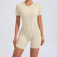 ANNA Scrunched Romper - Cream