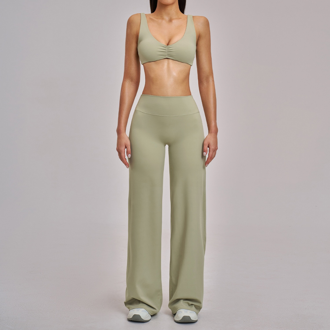 MARGO Sculpting Stylish Legging Set - Green