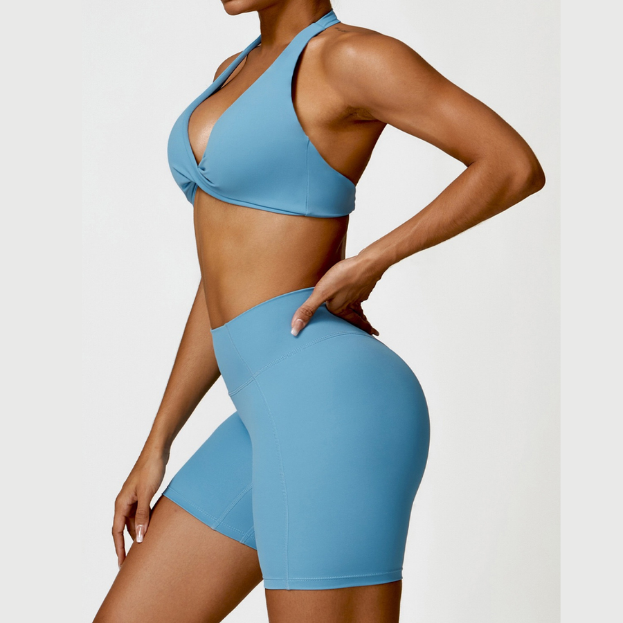 ANNE Summer Sexy Style Short Set - Blue