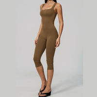 Adel Stylish Elegant Jumpsuit - Coffee
