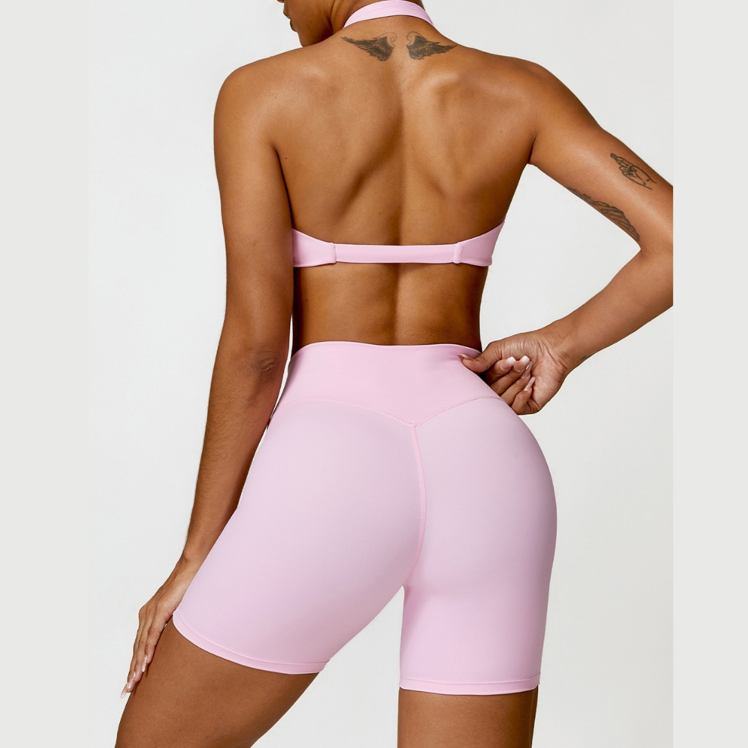 ANNE Summer Sexy Style Short Set - Pink