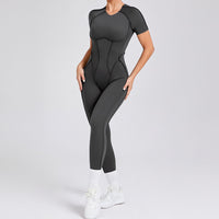 ANNA Scrunch Sexy Jumpsuit - Dark Grey