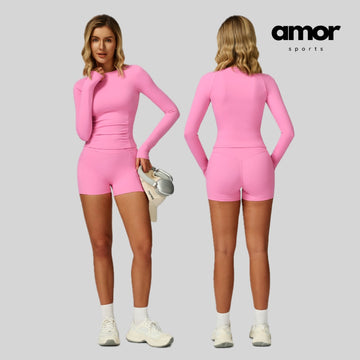 NIMO Long Sleeve Short Set - Black