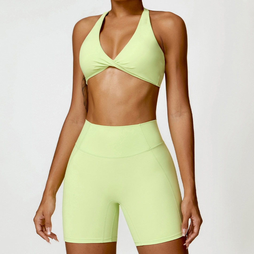 ANNE Summer Sexy Style Short Set - Green