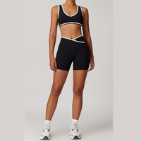 QUEENI Stylish Short Set - Black