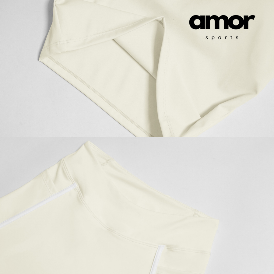 SARA Premium Stylish Activewear Set - Cream