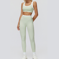 AQUA Stylish 2pcs Legging Set - Green