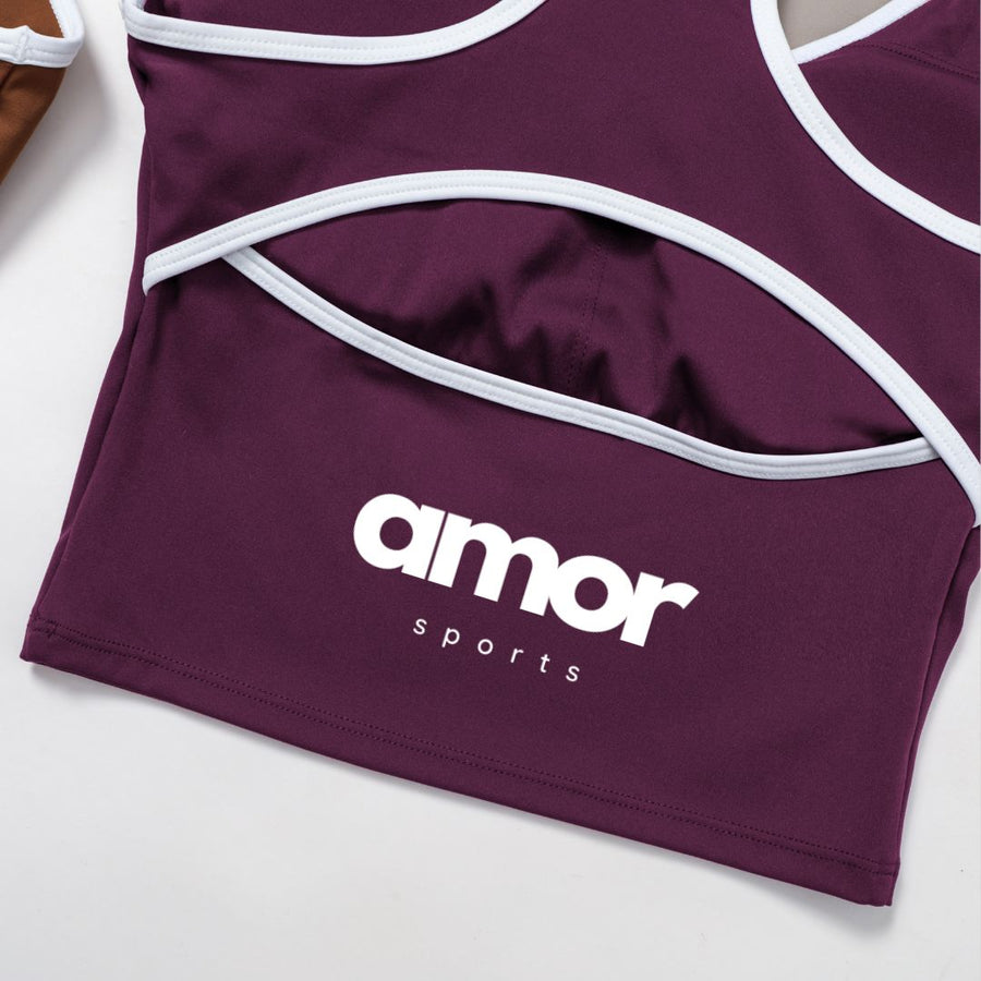 ALIN Stylish Classic Legging Set - Purple