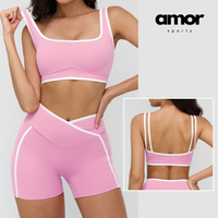 SANDRA Stylish Elegance Short Set - Pink