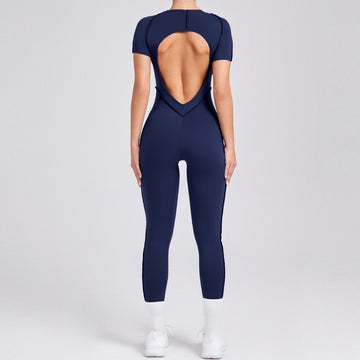 ANNA Scrunch Sexy Jumpsuit - Navy