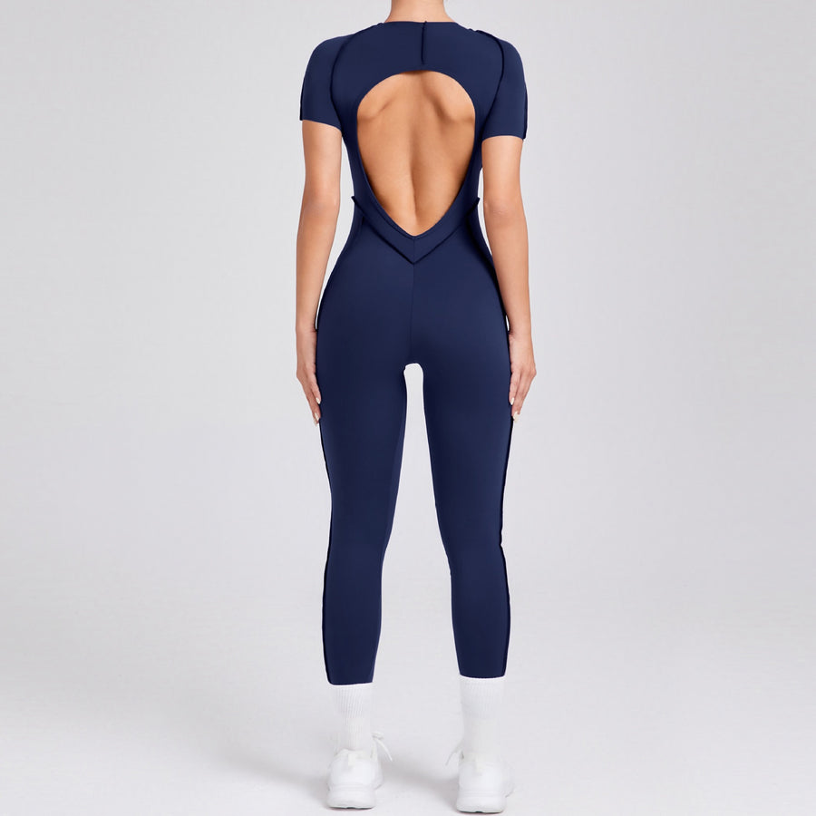 ANNA Scrunch Sexy Jumpsuit - Navy