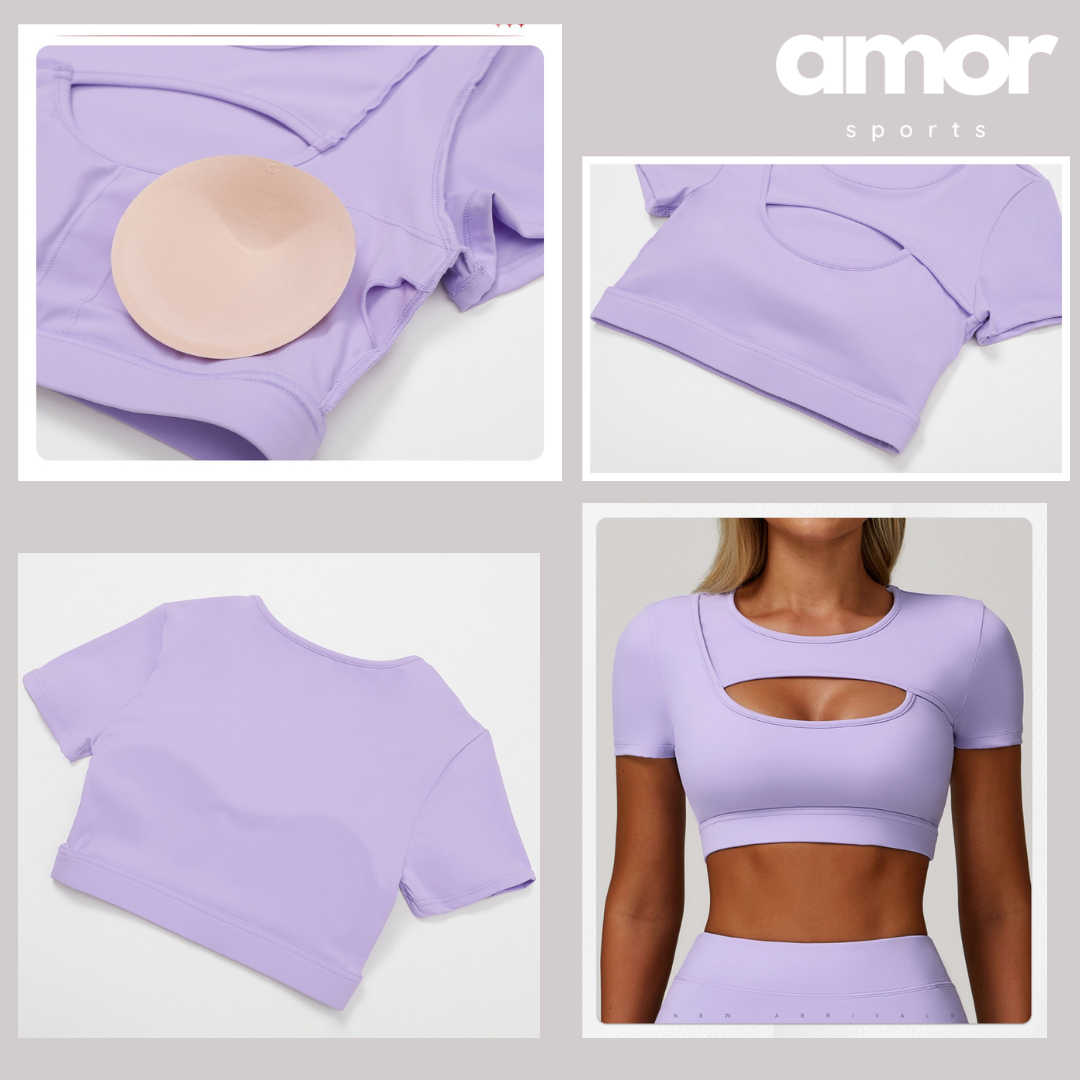 Cici Stylish Tennis Short Set - Lavender