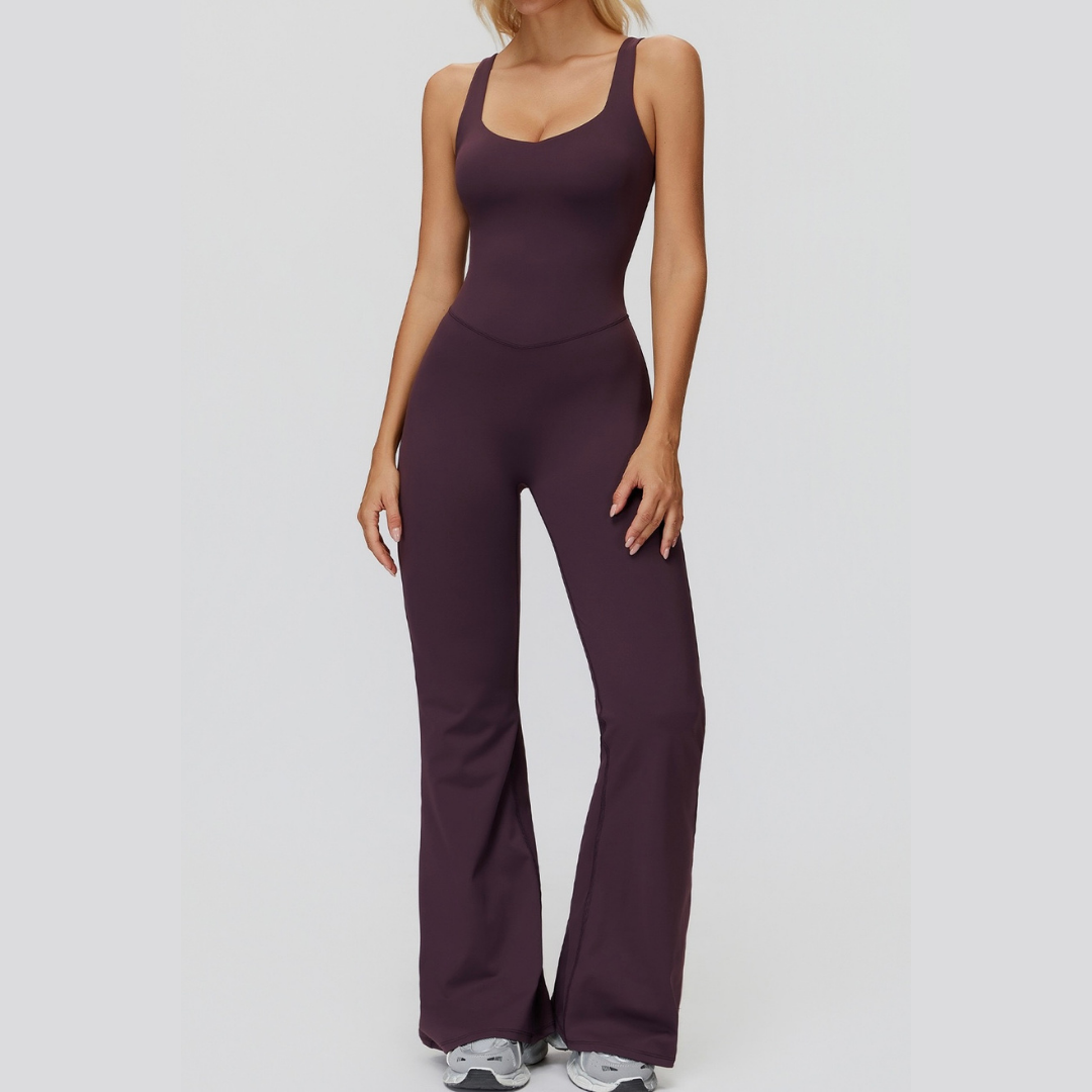 Butterfly-Back Premium Jumpsuit - Purple